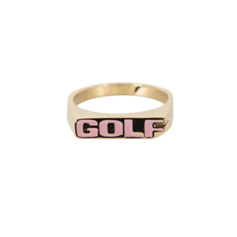Золотое ожерелье с логотипом GOLF WANG колье буквами ювелирные изделия уличные