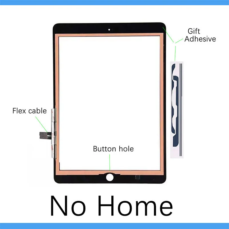 New For iPad 6 6th Gen A1954 A1893 iPad 9.7 2018 LCD Outer Touch Screen Digitizer Front Glass Display Touch Panel Replacement images - 6