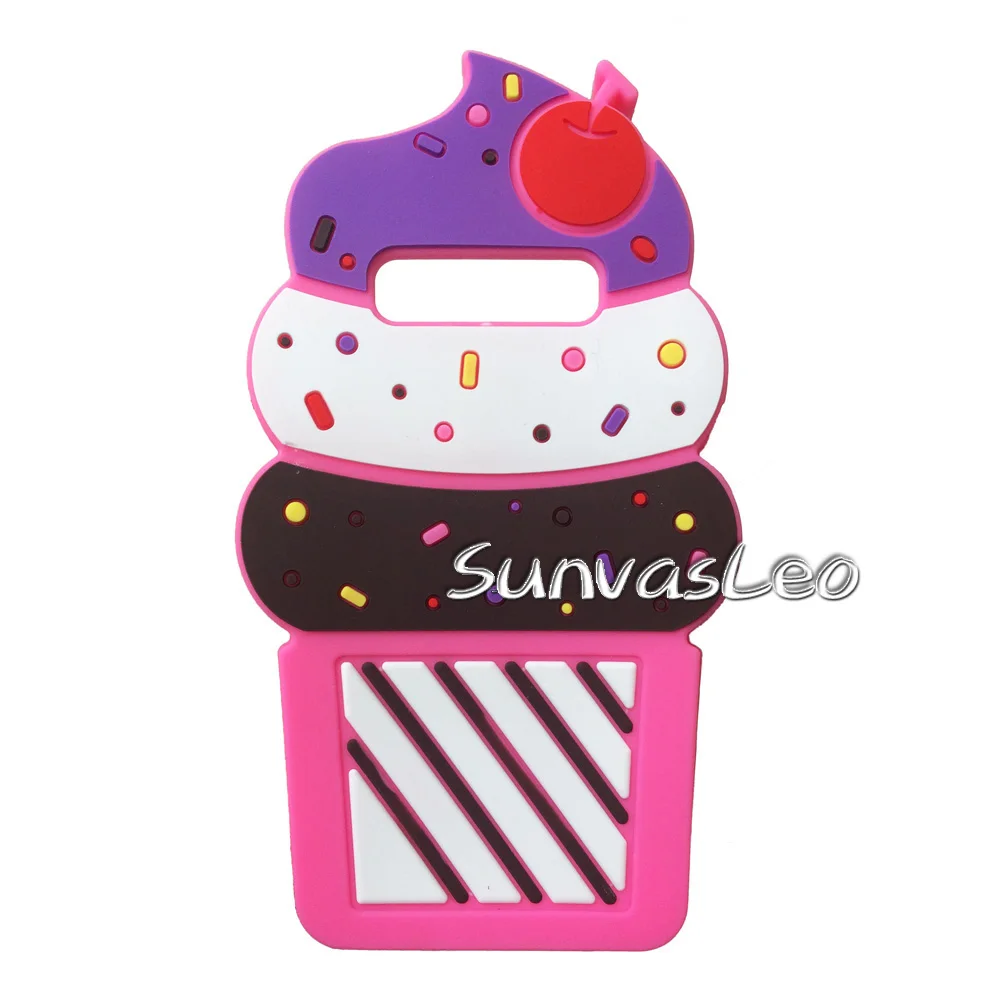 Rose Cherry IceCream Мягкий силиконовый чехол для samsung Galaxy S10e S10 S10Plus с объемным изображением животных из мультфильмов, защитный противоударный чехол для задней панели телефона - Цвет: Rose Cherry IceCream