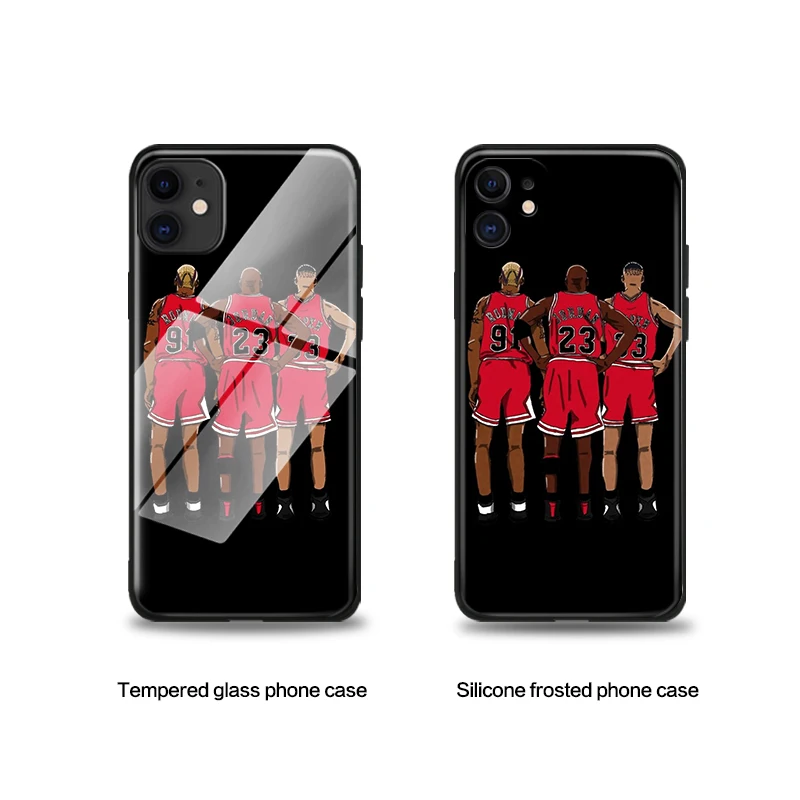 Rodman Pippen Jordan basketball для iPhone SE 6 6s 7 8 plus x xr xs 11 Pro max чехлы телефонов из закаленного