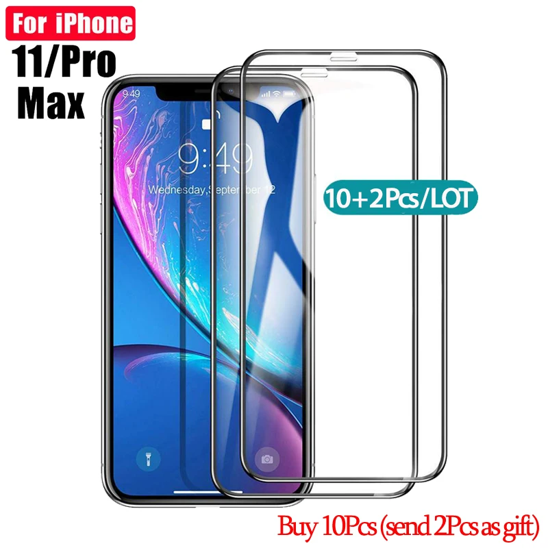 10+2 шт закаленное стекло для на айфон 11 про макс apple iphone 11pro Защита экрана 7 бронь 6 s 8