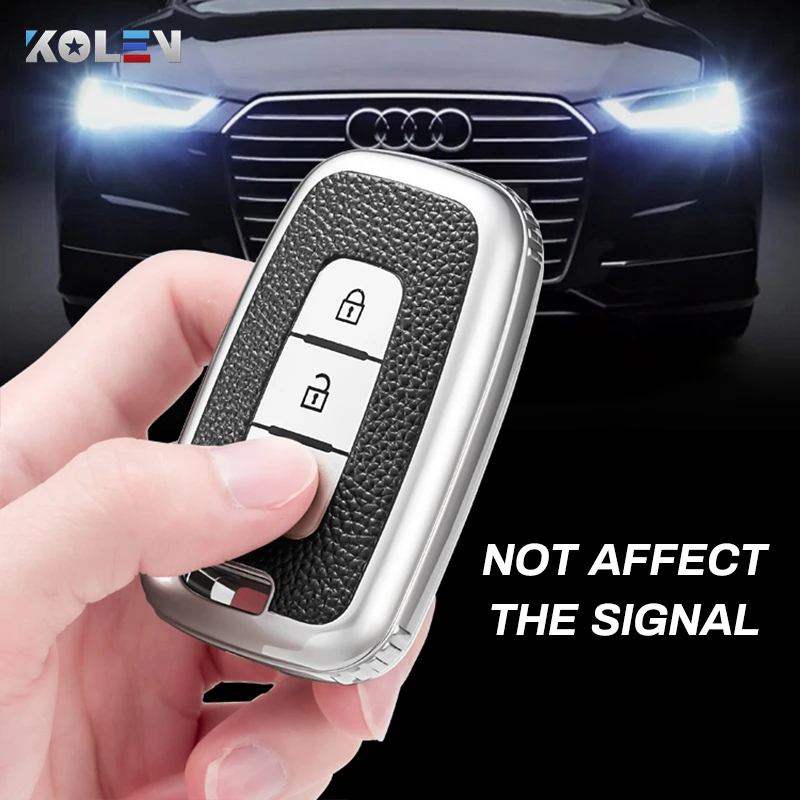 

Leather TPU Car Smart Key Case Cover Fob For Hyundai Solaris HB20 i30 Veloster SR ix35 Elantra Accent For KIA RIO Sportage K2 K3