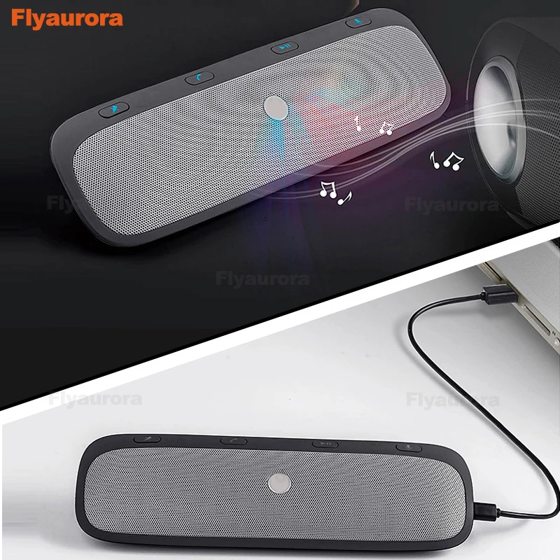 Автомобильный комплект громкой связи Bluetooth беспроводной динамик телефон MP3