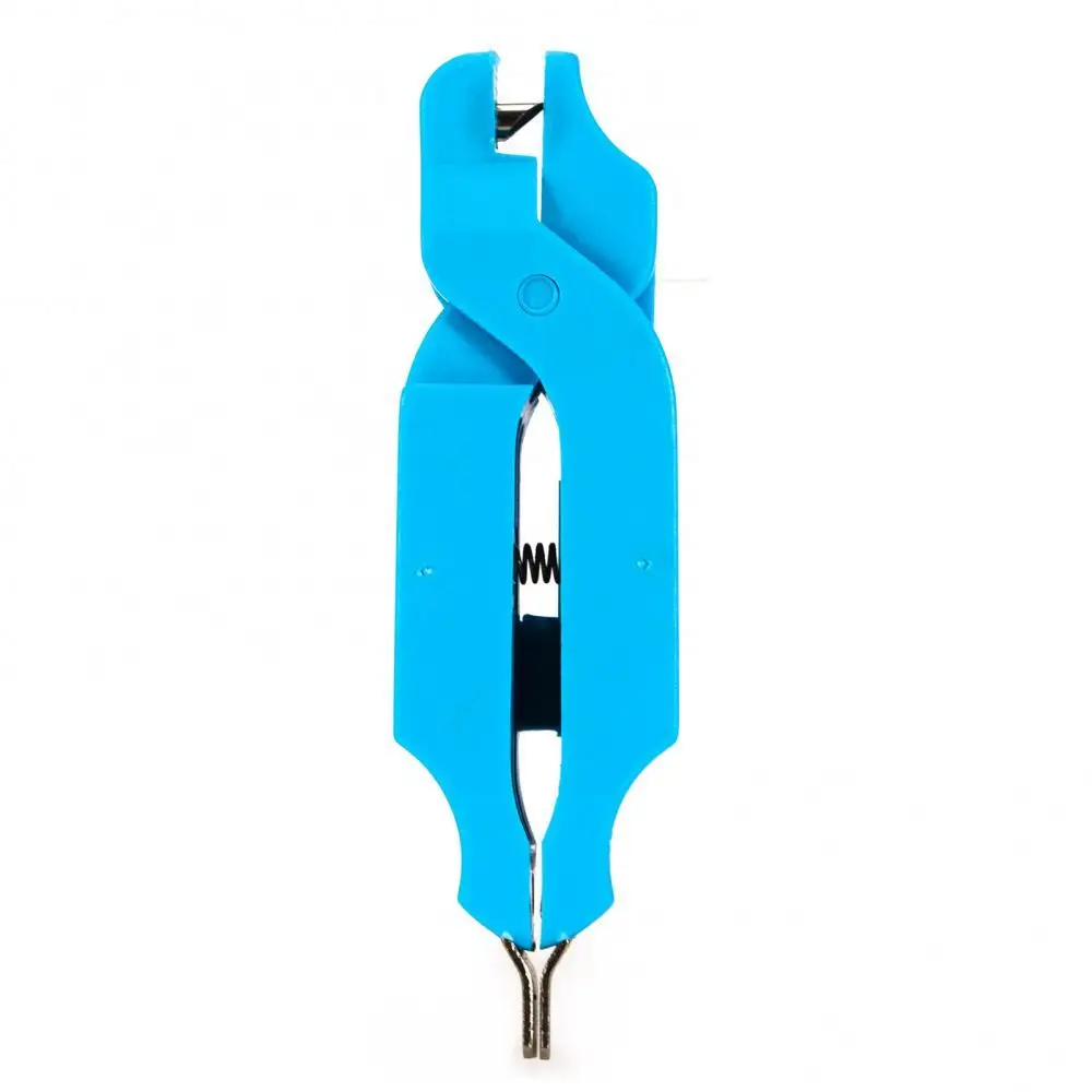 

Portable Stainless Steel Pliers Blue ABS 9.5cm Boat Fishing Line Spring Clamp