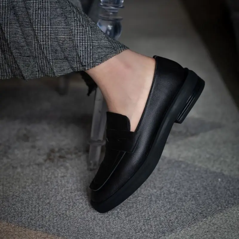 

Coolcept Women Real Leather Flats Round Toe Slip On Vintage Shoes Solid Color Ladies Footwear Spring Autumn Size 34-39