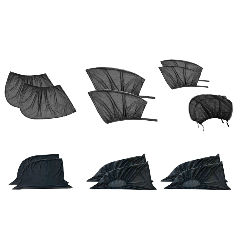 

2PCS Universal Car Sun Shade Mesh Shade UV Protection Windscreen Folding Visor Windshield Insulated Sun Shield Accessories