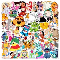 103050pcs winnie the pooh stitch disney mixed cartoon characters stickers aesthetic diy water bottle fridge phone kid toy gift