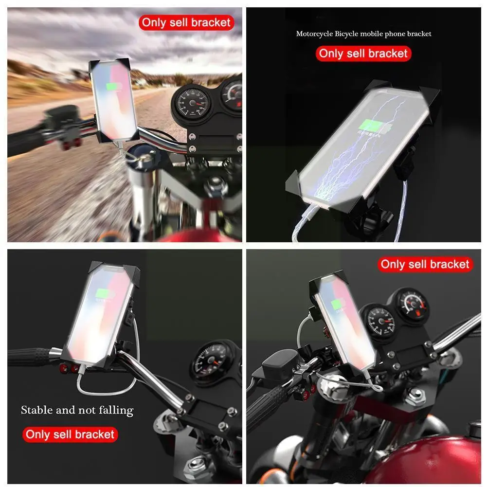 

Motorcycle Bicycle Moto Bike Phone Navigation Holder Support handlebar Rearview Mirror Mount Clip Bracket for Mobile CellPh V5E2