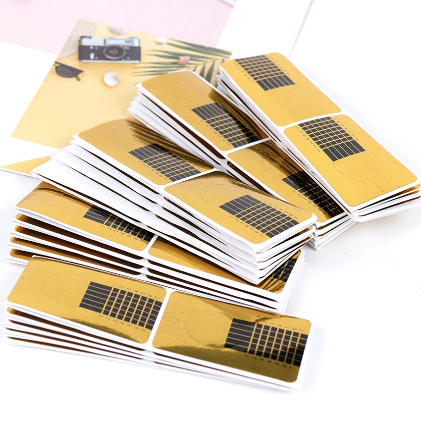 100 шт. Профессиональная форма для французского маникюра дизайна ногтей акриловый