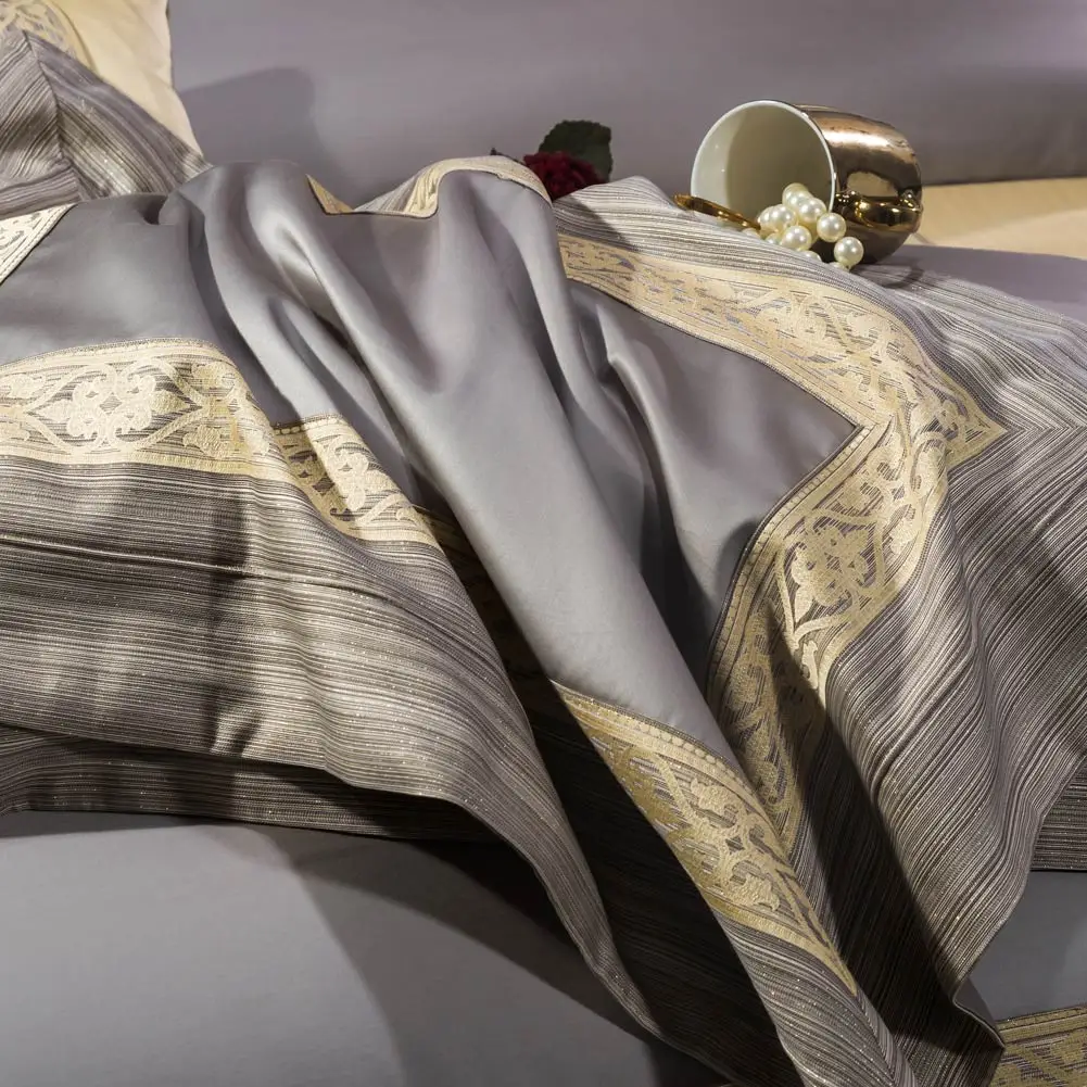 Роскошный комплект постельного белья из египетского хлопка Svetanya 800TC жаккардовая