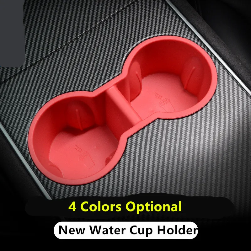 Removable Non-slip Cup Holder Cover Water Cup Holder For Tesla Model 3 Central Control Beverage Holder Modification Accessories