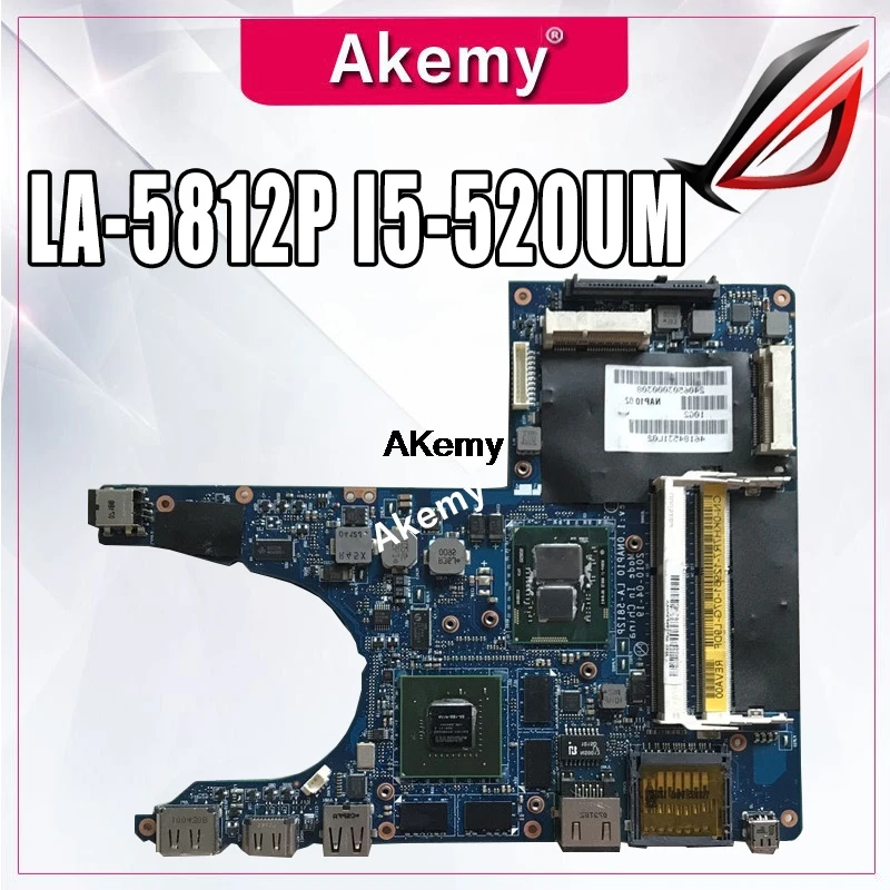 LA 5812P материнская плата для For DELL Alienware M11x R2 основная ноутбука i5 520UM N11P GS1