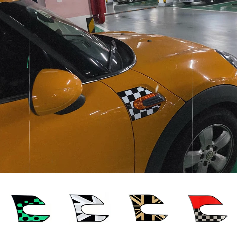 

Union Jack Car Fender Epoxy Sticker Side Plate Wing Decals Decoration For MINI Cooper One S JCW F55 F56 Accessories 2PCS/Lot