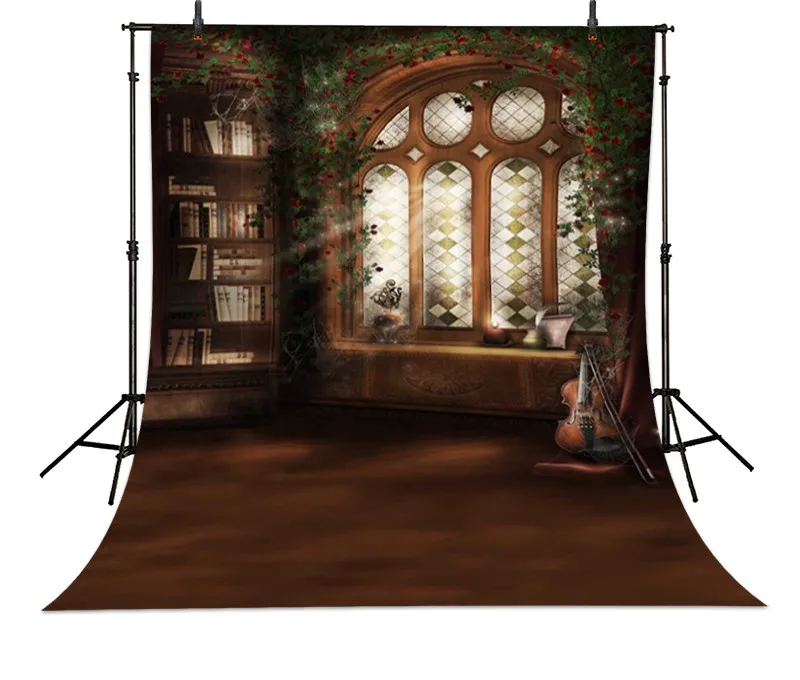 

Window Light Violin Book backdrop High quality Computer print children kids photo studio background