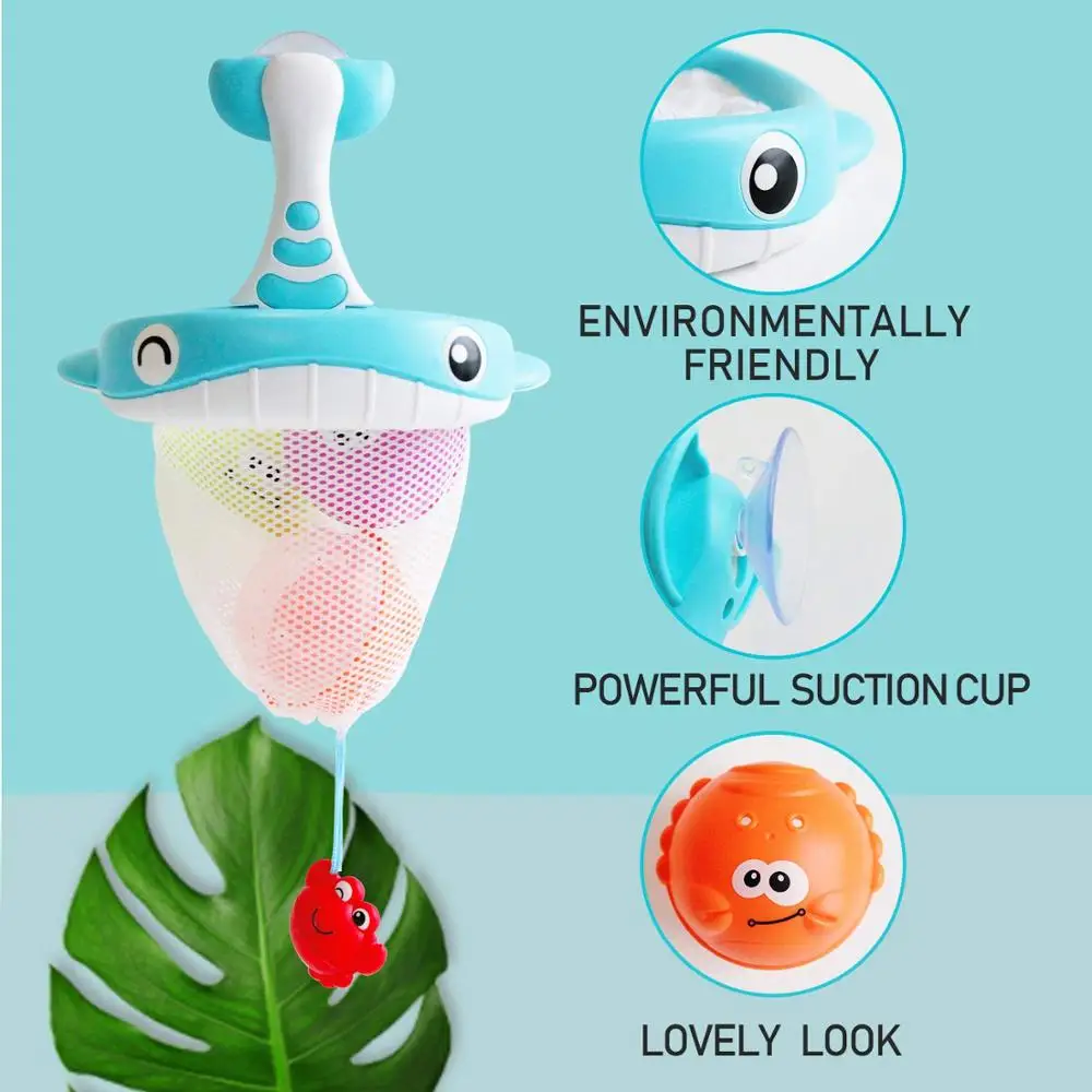 Детские Игрушки для ванны морские животные рыболовные сети игрушки воды игровой