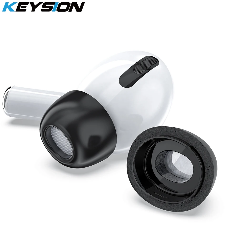 KEYSION губка для ушей с эффектом памяти чехол AirPods Pro эффективное шумоподавление и