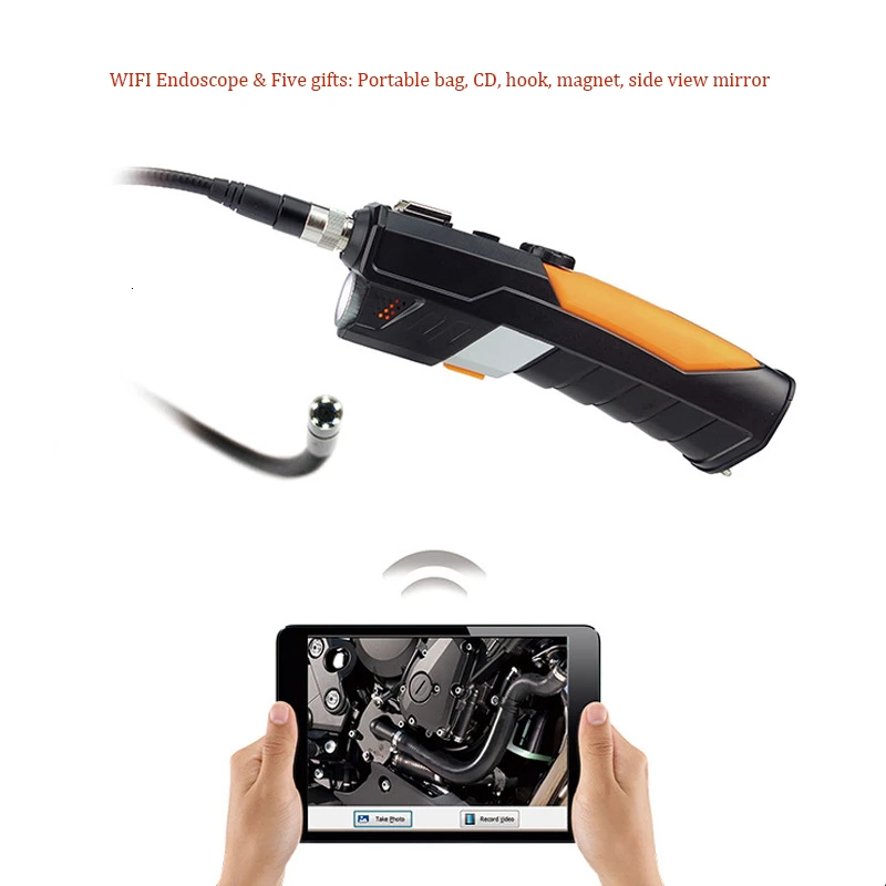 Ручной промышленный эндоскоп TESLONG бороскоп с поворотом на 360 градусов