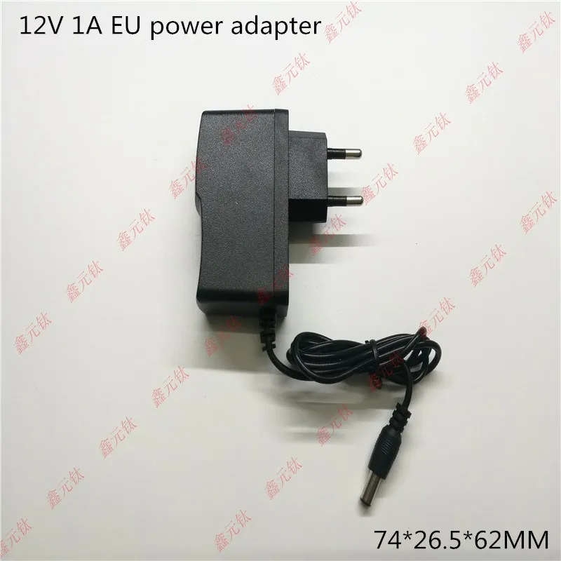 12V 1A светодиодный адаптер питания 12W трансформаторы UK US EU AU черный пластиковый чехол источник питания AC/DC110-240V до 12V адаптер