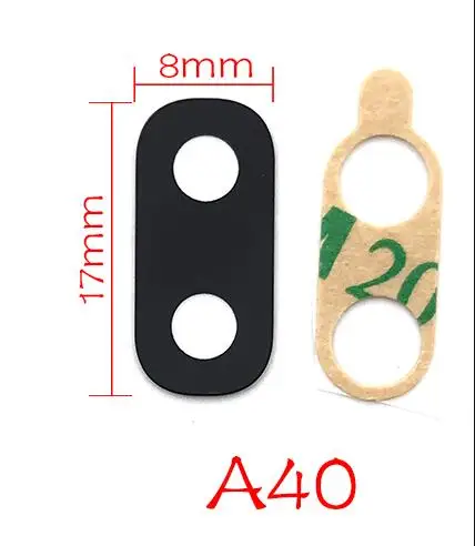 A40 A405F Задний объектив задней камеры для samsung Galaxy A10 A20 A30 A40 A50 A60 A70 с клейкая лента Стикеры Запчасти для авто - Цвет: A40 A405F