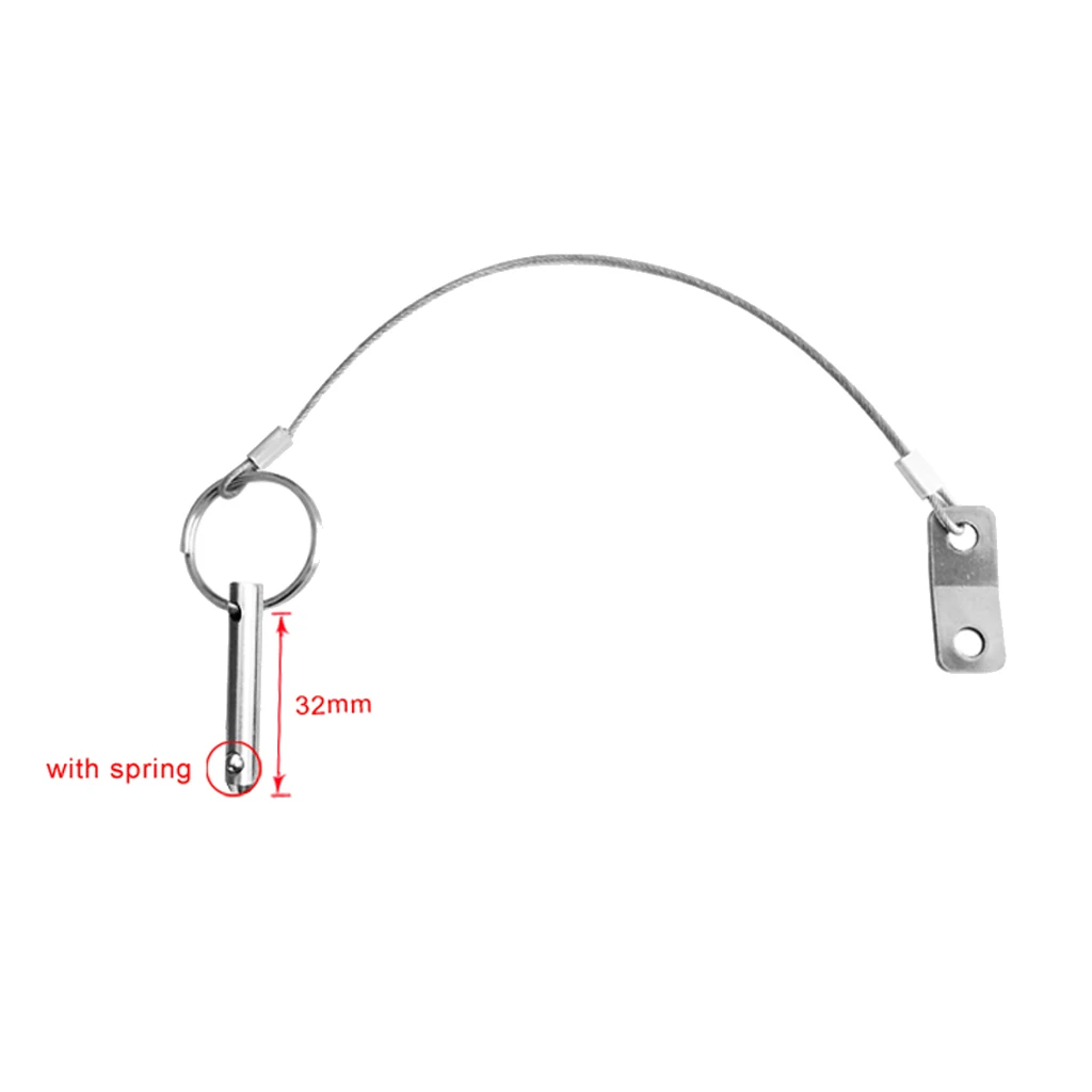

2 шт. палубные петли быстросъемные штифты 1/4 "X 1 1/2" морской класс 316 нержавеющая сталь с шнурком-лодка/Bimini Top