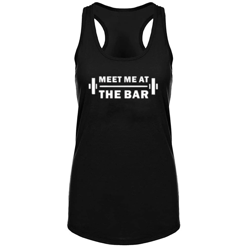 Женская майка Lyprerazy с надписью Meet Me at The Bar | одежда