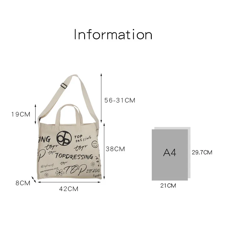 

Exquisite Tote Bags Large Capacity Student Bags Shoulder Sloping Cross Bag Simple Casual Bags For Femal
