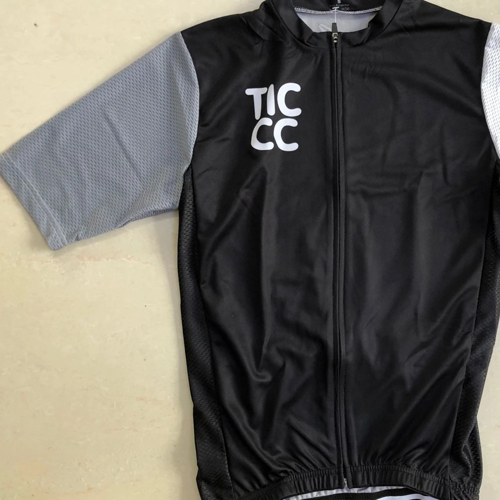 

2019 Ticcc New cycle clothing tops Black cycling Jersey with pink Logo Summer This Top brand Cambridge Mens ride shirt