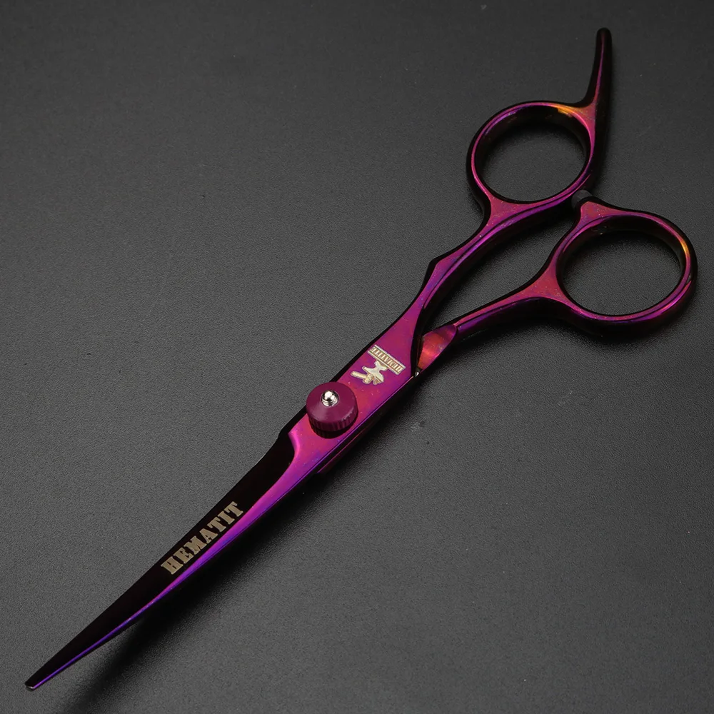 Xuanfeng ножницы для домашних животных фиолетовые кошачьи волосы редкие 6 дюймов