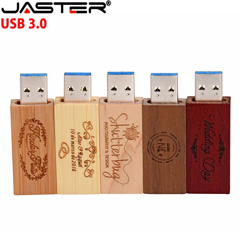 Флэш накопитель JASTER из кленового дерева usb 3 0 флэш 4 гб 8 16 32 кленовый гравировка
