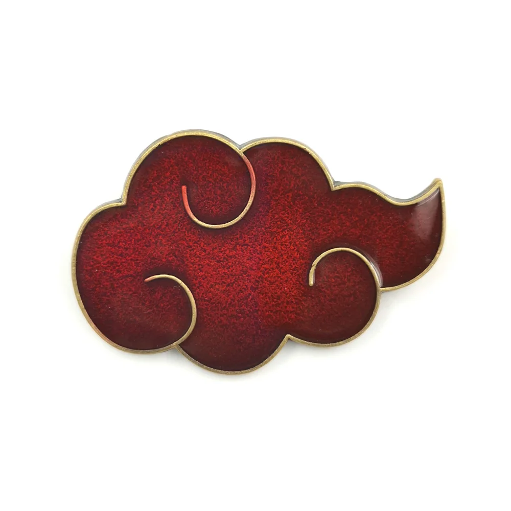 

Anime Akatsuki Organization Red Metal Brooch DEATH NOTE L Lawliet Cosplay Design Badge for Men Women Gift Collection