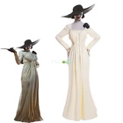 Alcina Dimitrescu костюмы для косплея для женщин белое платье костюмы на Хэллоуин