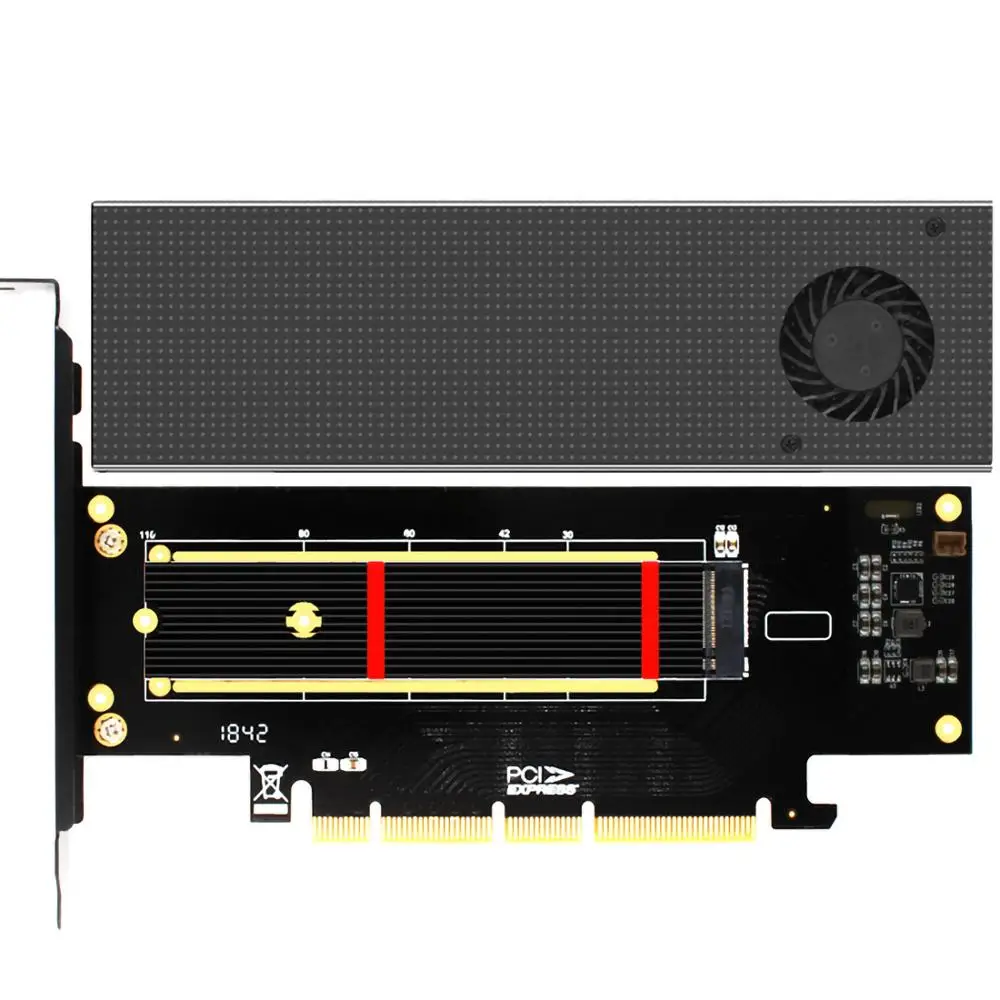 JEYI SK8 NEW для NVME карты расширения M.2 радиатор к PCIE3.0 GEN3 M.3(SK8 + N90 теплоотвод) (новый half