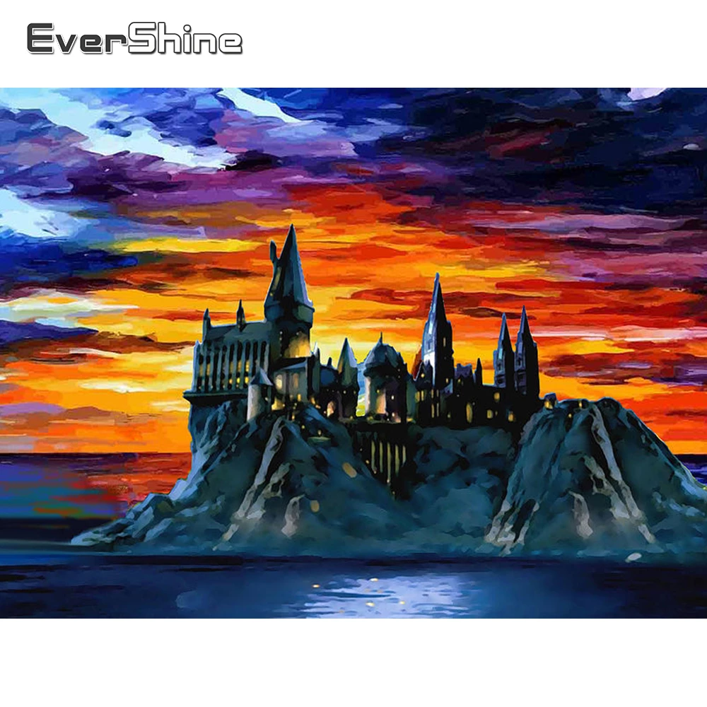 

Алмазная 5D картина Evershine, полноразмерная вышивка с изображением пейзажа, островка, вышивка крестиком, мозаика из страз, Настенная Наклейка