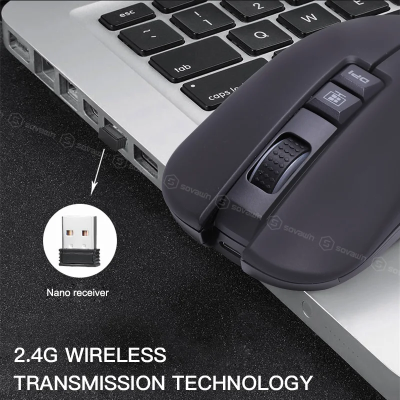 M600 мышь беспроводная Бесшумная перезаряжаемая USB 2 4G игровая RGB Профессиональный