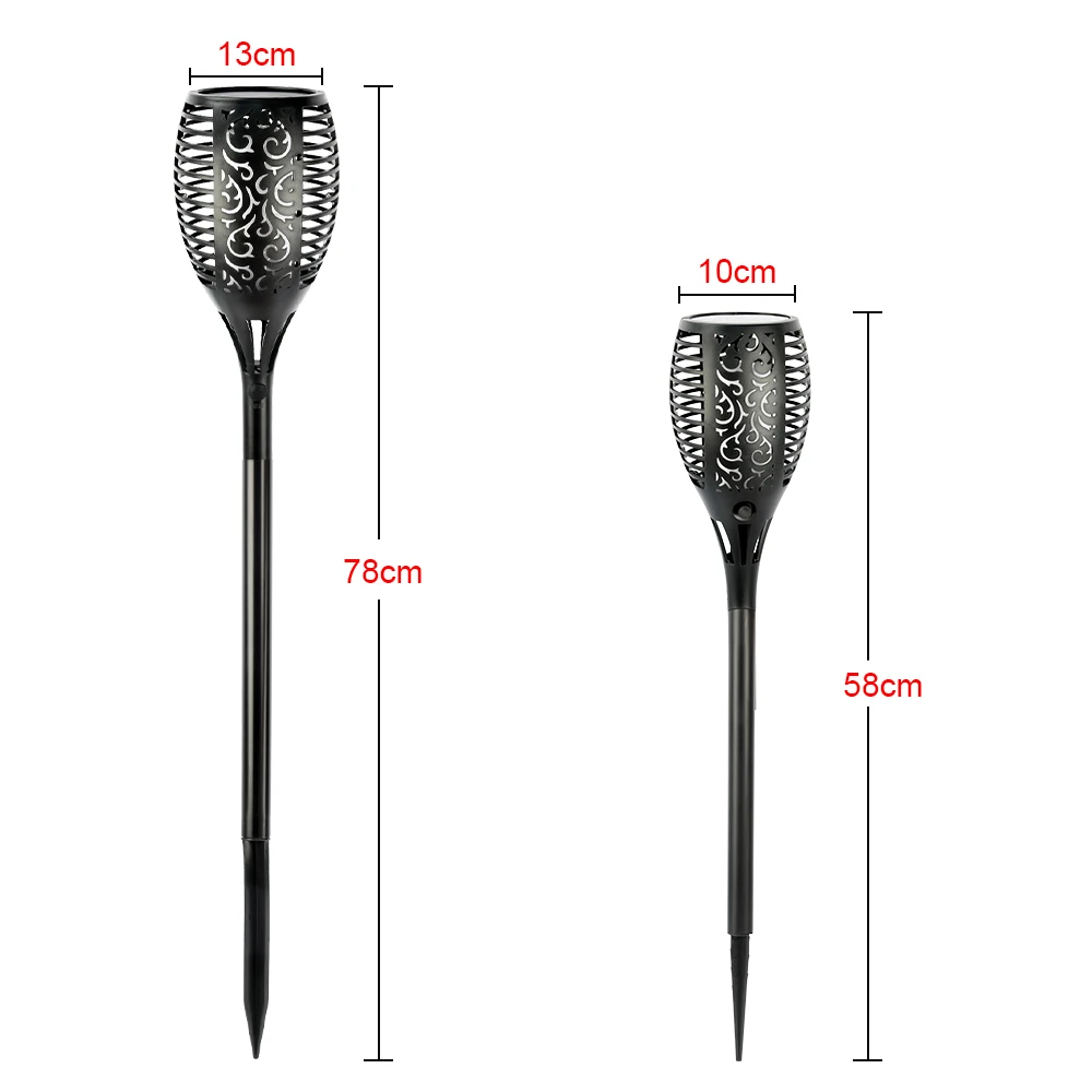 1/2/4 шт. 33LED 96LED Солнечный свет лампы мерцание открытый IP65 Водонепроницаемый Пейзаж