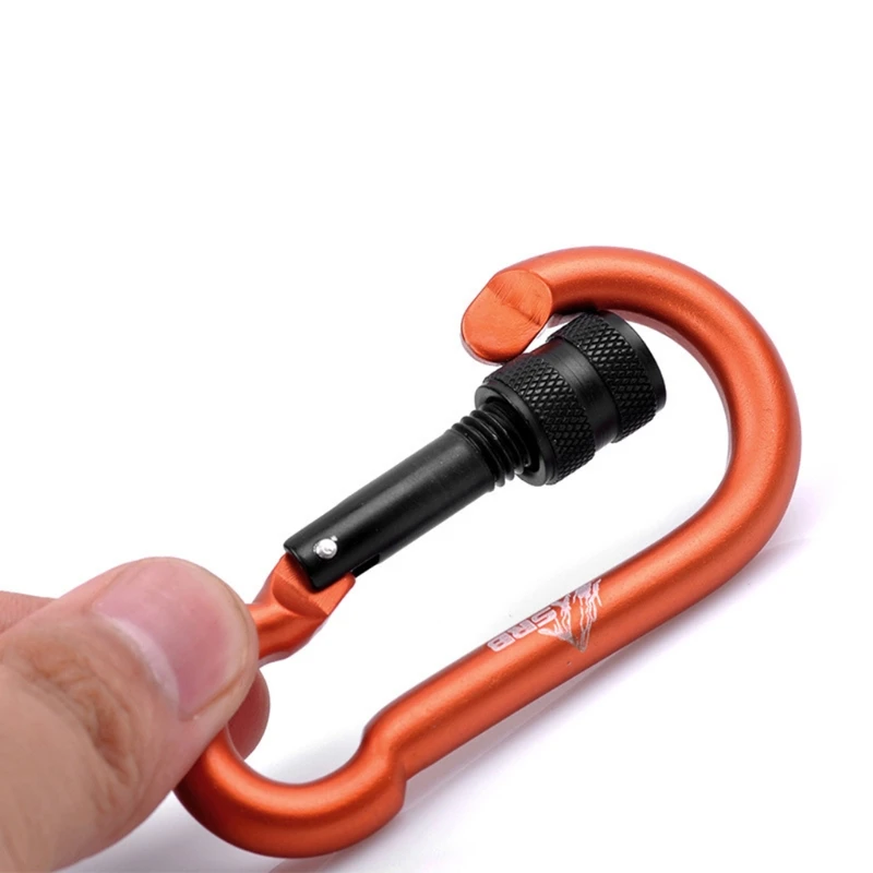 

Aluminum Alloy Carabiner Keychain Outdoor Camping Snap Clip Lock Backpack Buckle Hook Hanging Fishing Tool G99D