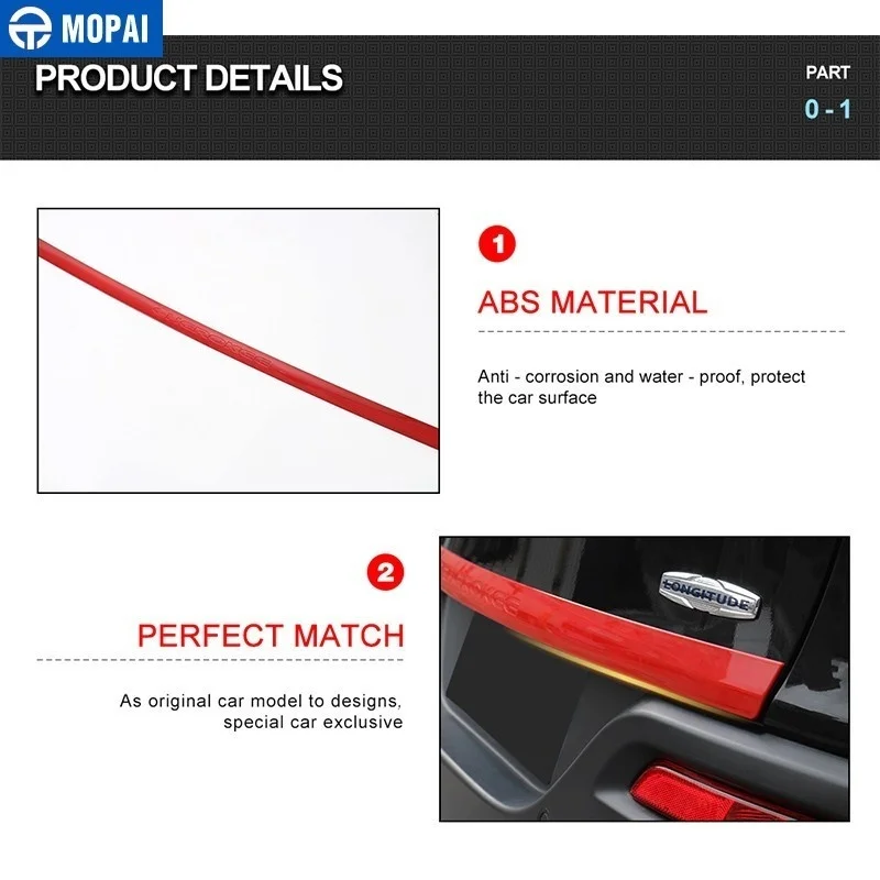 Наклейки MOPAI для автомобиля декоративные наклейки на задние двери из АБС