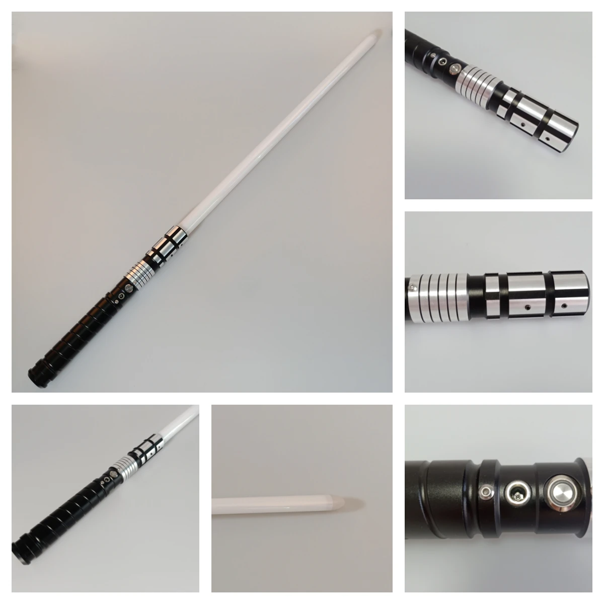 

Cosplay Rgb Lightsaber Dueling Foc Metal Handle Heavy Dueling Force Fx Led Blaster Sound Lock-up Light Sword Toys Luminous Sword