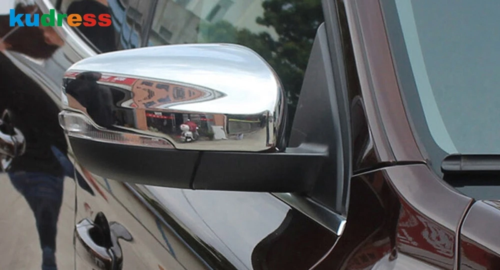 Для Volvo XC60 2014 2015 хромированные Чехлы для зеркал заднего вида из АБС пластика