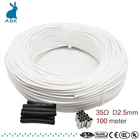 Высококачественный нагревательный кабель HRAG из углеродного волокна, 100 м, 12K, 33 Ом, провод для обогрева пола, нетоксичный, без запаха, теплый нагревательный кабель