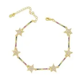 Женский браслет цепочка с геометрическим узором 16 + 5 см|Браслеты шармами| |