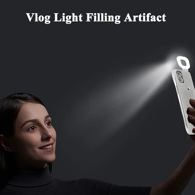 

Multi-function Case For iPhone 12 11 Pro Max 12Mini Case Fill Light Selfie Beauty Ring Flash Stable Back Cover Phone Holder Capa