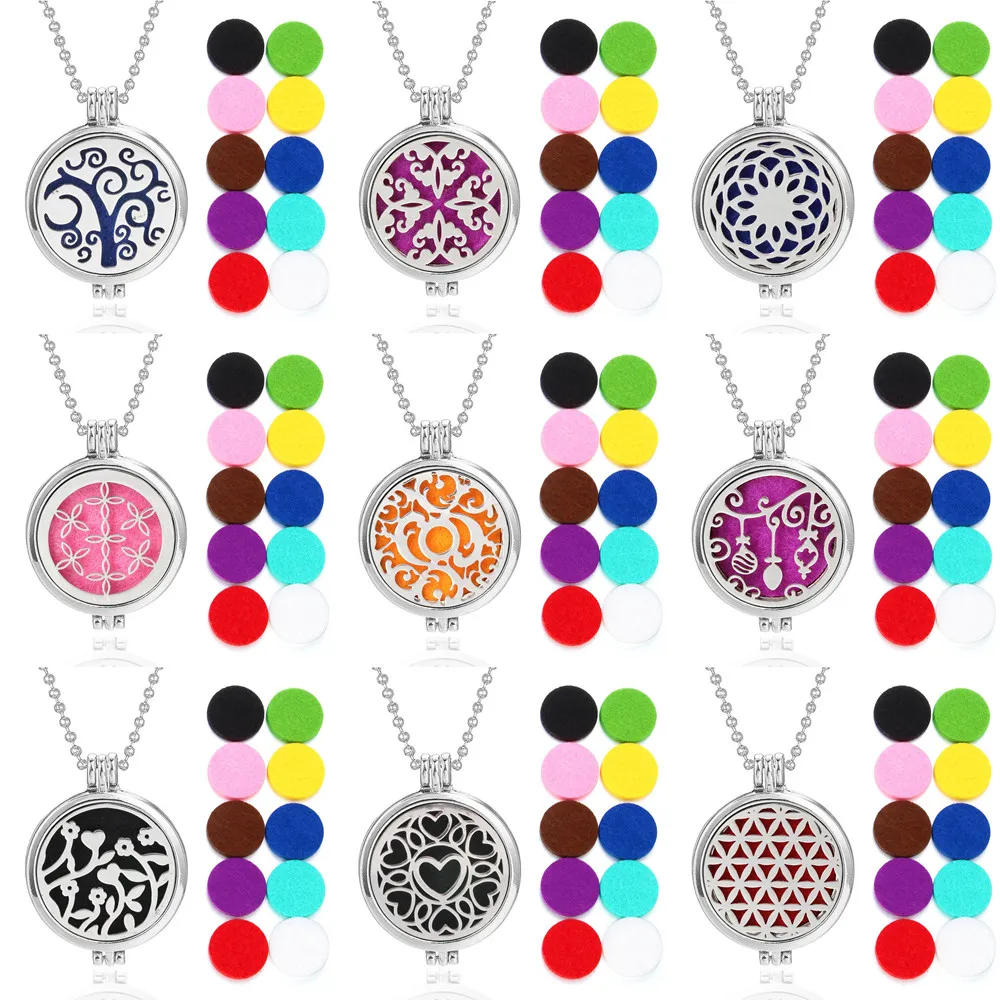 Подвеска для ароматерапии диффузор открытая винтажная парфюмерная Ожерелье