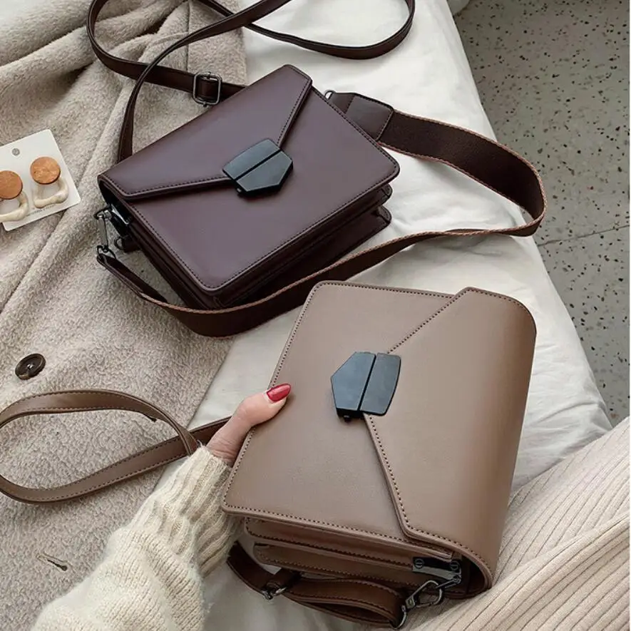 Ретро модная женская квадратная сумка через плечо 2019 Новая высококачественная