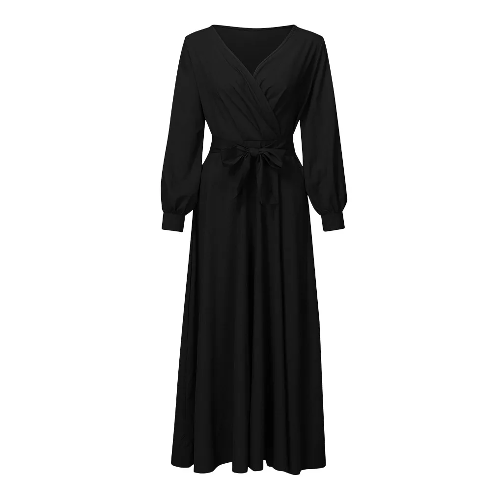

New Fashion Wedding Dresses Pregnant Women Pregnant Maternity V-neck Long Sleeve Solid Ruffles Sexy Dress Vestido De Maternidad
