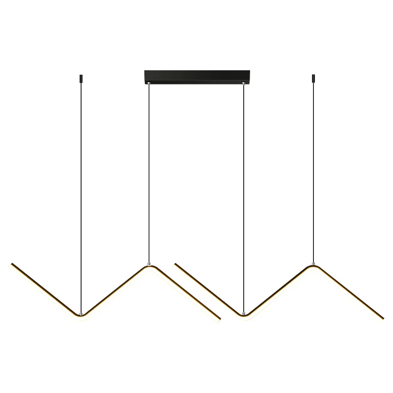 

Modern Simple LED Pendant Lights Black/Gold Long Light Coffee Shop Minimalist Home Decorate Living Dining Room Hanging Lightings