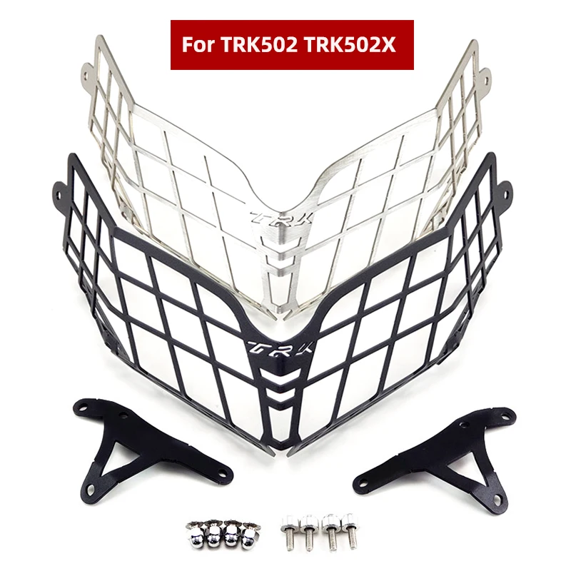 

Black For Benelli TRK502 TRK 502X Headlight Guard Protector Grille Covers for Benelli TRK 502 Moto Parts Motorcycle Accessories