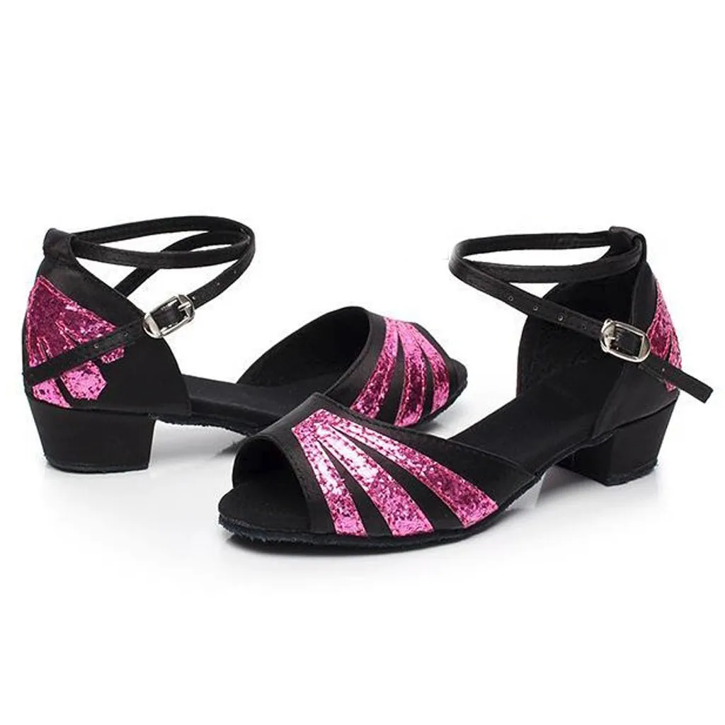 Летняя Детская Обувь для маленьких девочек принцесс танцев бальных танго