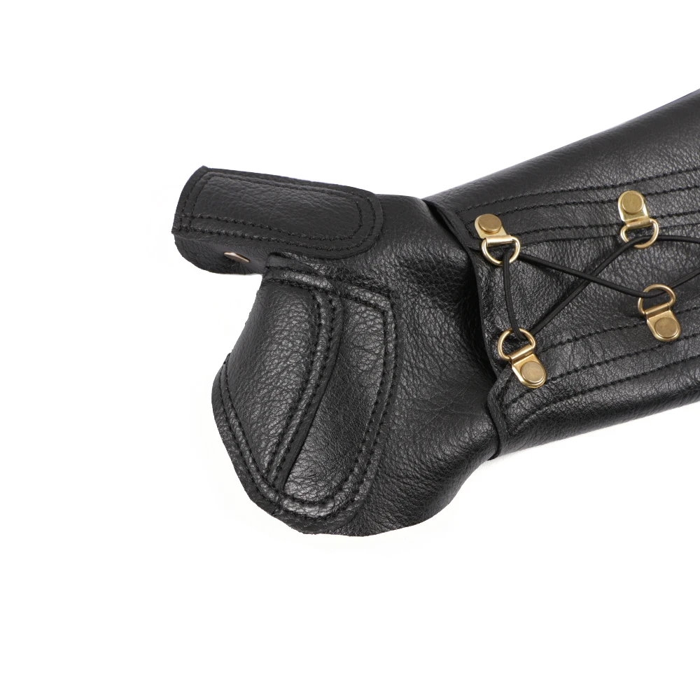 Левая рука из искусственной кожи для стрельбы лука Защита предплечья