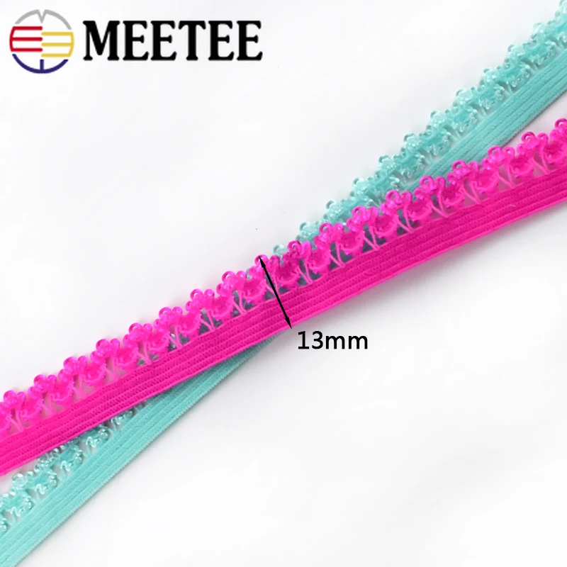 20Meters 13mm Stretch Lace Trims Ribbon Fashion Elastic Band Socks Cuff Decorative Trimmings DIY Clothing Sewing Accessories | Дом и сад